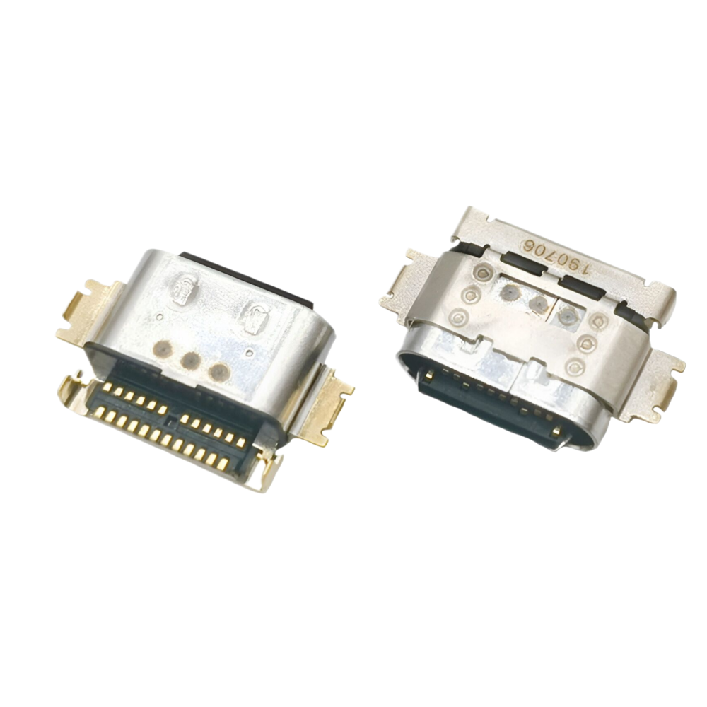 TYPE C 24P母座 四脚沉板1.55MM 双排SMT L=7.95MM（美图T9尊享版尾插接口）