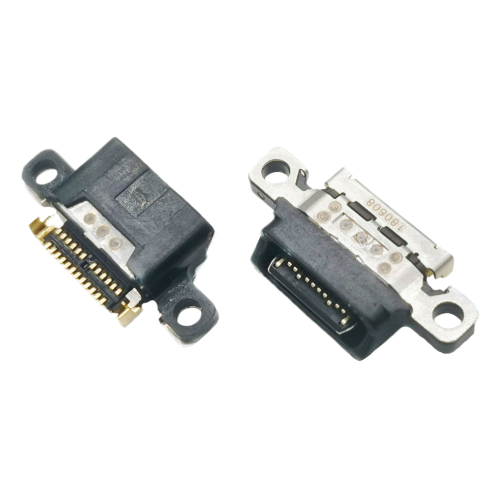 全塑TYPE C 24P母座 沉板1.85MM 双排SMT L=7.95MM（美图T9/V6尾插接口）