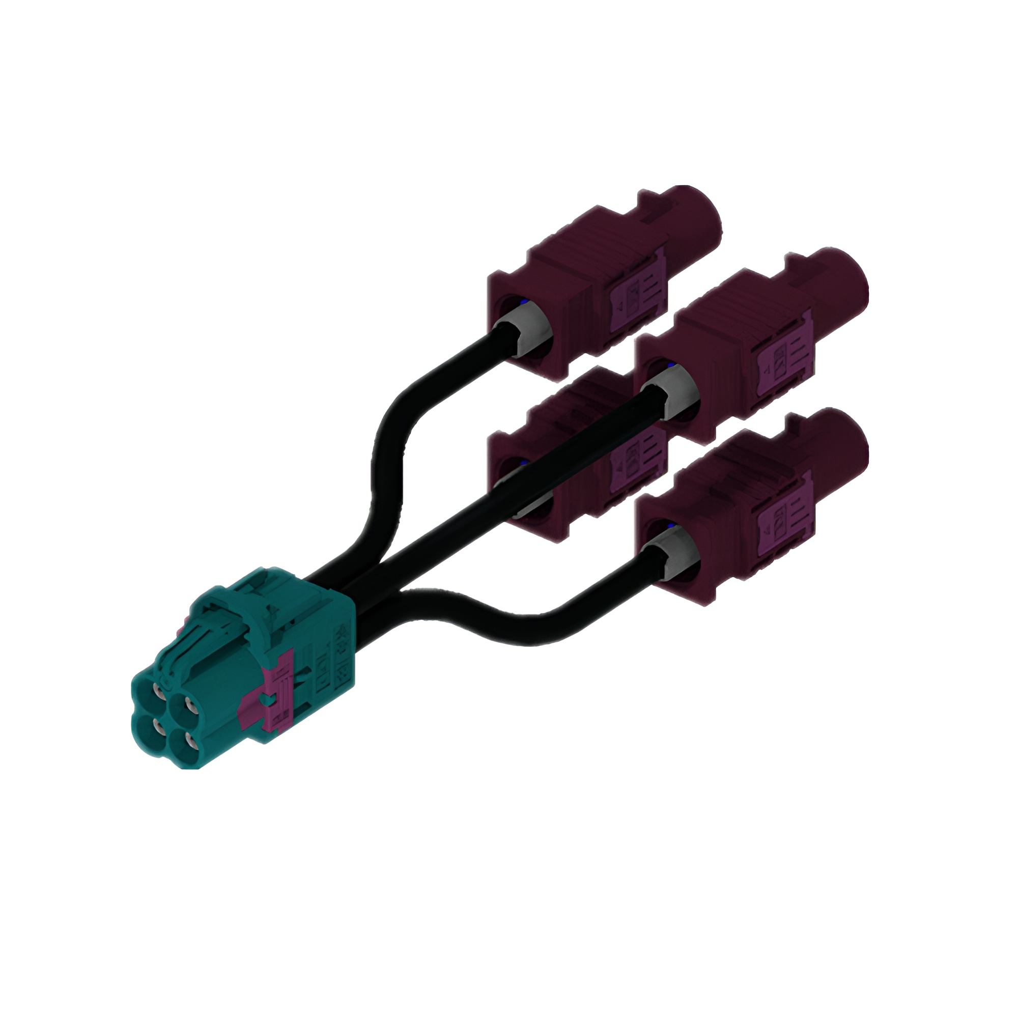 Mini fakra 4 in 1线端连接器