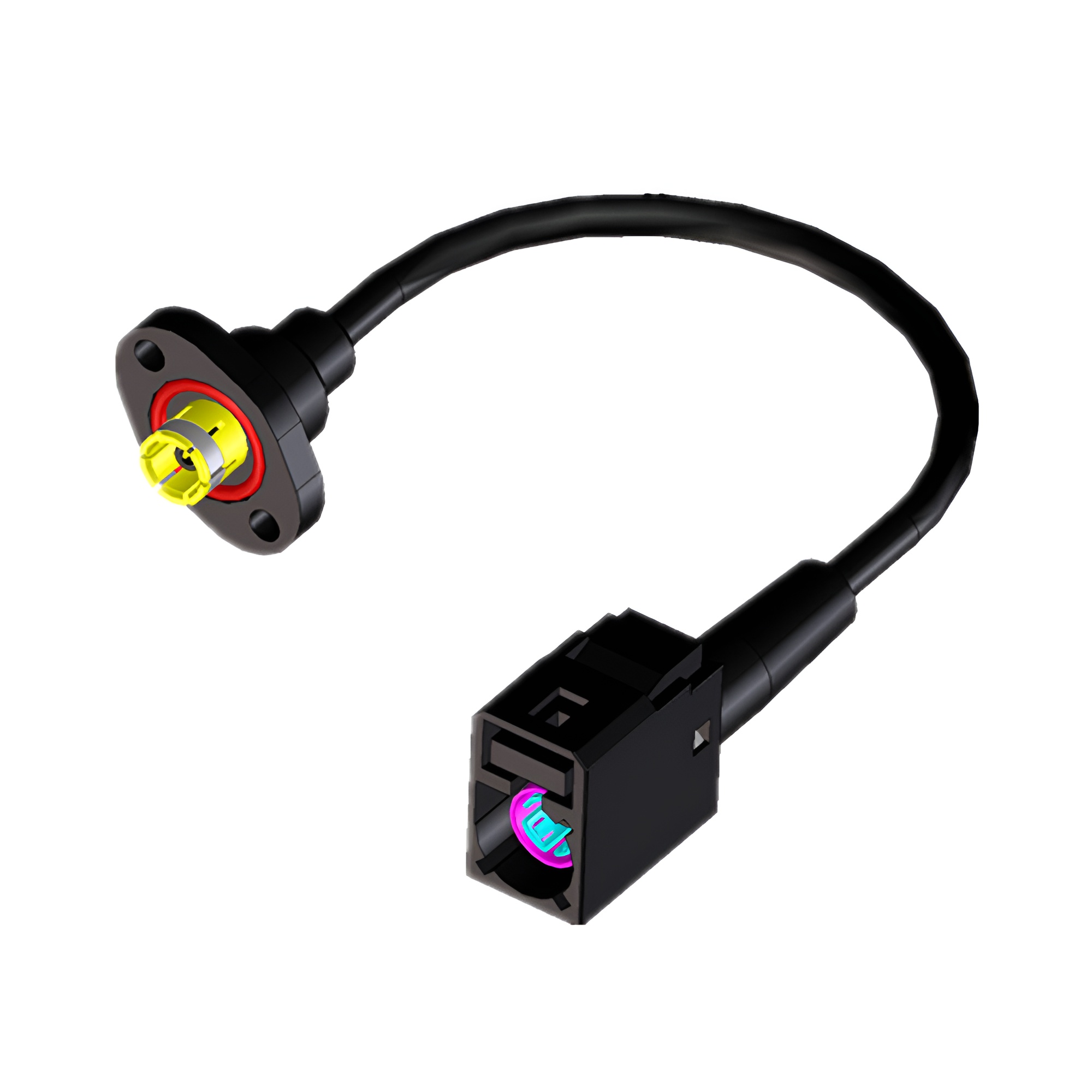 两端防水Fakra线束_成型SR+防水PLUG