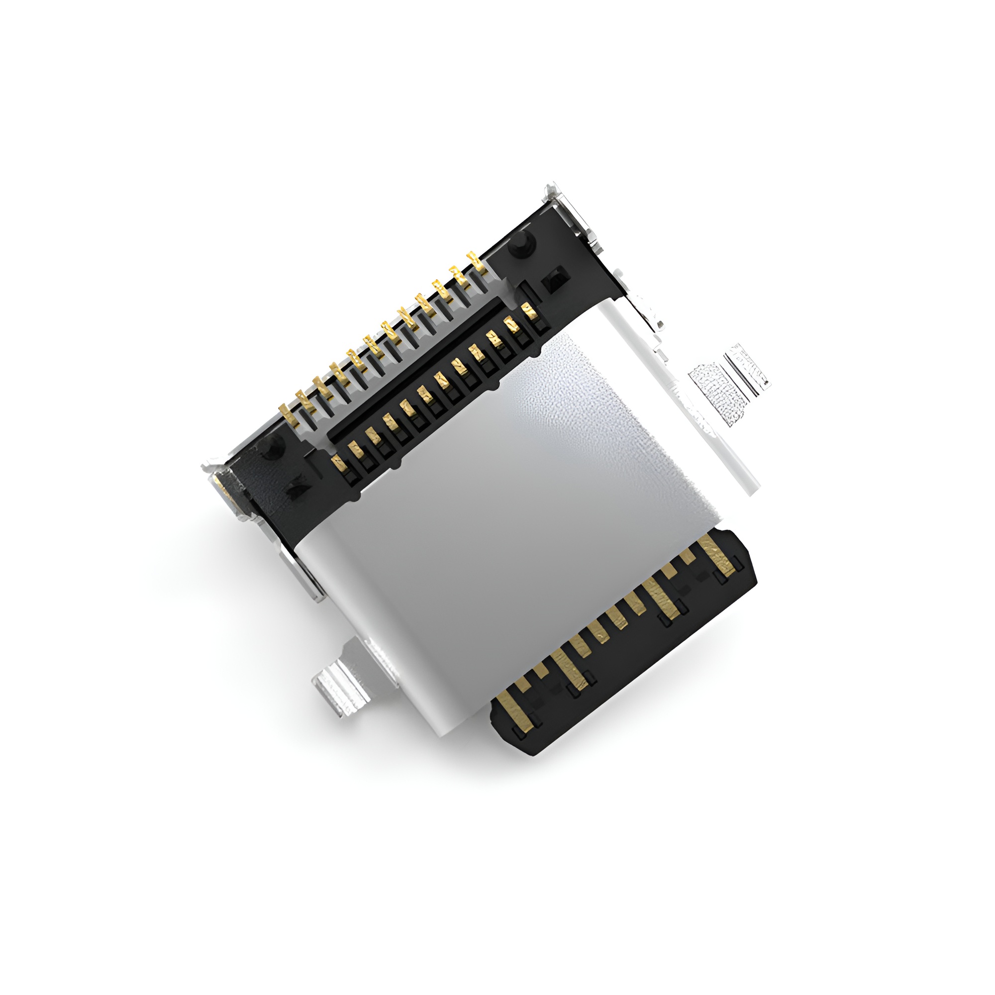 USB 3.1 TYPE C 24P防水母座 沉板2.27MM 双排贴片SMT 长度L=9.1MM 舍片外漏 防水IPX5